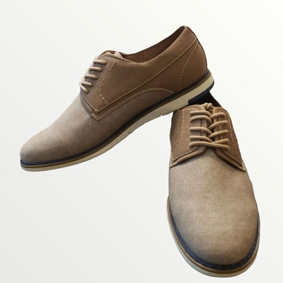 Hawker Rye Oxford Canvas Lace Up Dress Shoes Church Work Mens Size 8.5 NEW main image 7